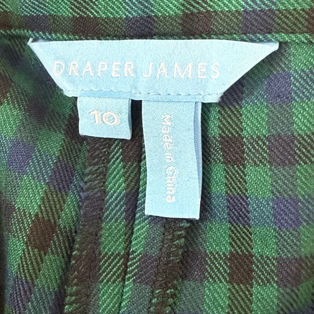 Draper James Sophisticated Green Plaid Two-Piece Suit – Office to Evening Style